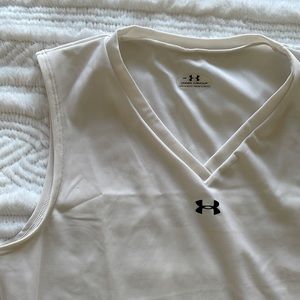 White Under Armour Athletic Tank